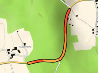 Lampodinger Strasse vanuit Kirchanschöring