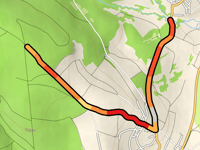 Langer Berg depuis Gefäll par Stangenroth