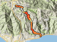 Latigo Canyon Road da Latigo Beach
