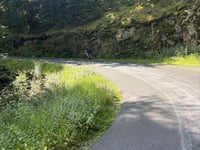 Le Baraques von Le Cros über Bois de l'Arbouissé