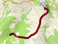 Muro di Monterotondo Marittimo über Strada Provinciale Frassine