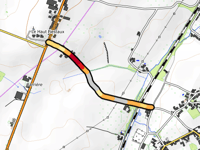Le Haut Fiestaux über Chemin du Champ de la Cour