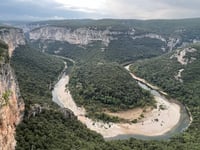 Le Mazet depuis Saint Martin d'Ardèche