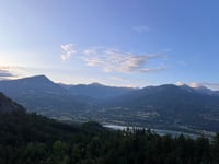 Le Méans von Embrun über Puy Sanières
