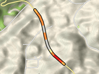 Leeth Gap Road von Sand Valley Road