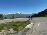 Les Arcs from Bourg Saint Maurice via Bois de Saule