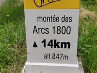 Les Arcs depuis Bourg Saint Maurice
