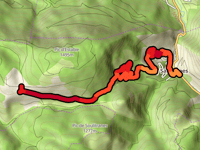 Les Artigues d'en Malo from Salvezines via Col de Frayche