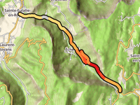 Les Baraques en Vercors von Saint-Eulalie über Les Grands Goulets