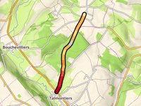 Les Binaux von Talmontiers über Bois des Hauts Monts