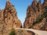 Calanques de Piana desde Plage d'Arone