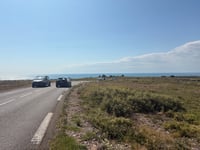 Les Crêtes depuis Narbonne Plage