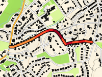 Lickbarrow Road über Thornbarrow Road