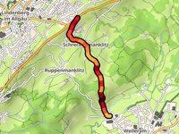 Lindenberg von Weiler im Allgäu über Schreckenmanklitz