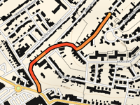 Loerbrockstrasse über Brassertstrasse