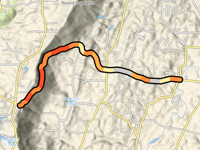 Lookout Mountain Scenic Highway über Cooper Heights