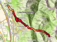 Malbun vanuit Vaduz via Rotenboden & Stegtunnel