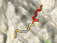 Marcevol from Mas Bonnecase via Route de Tarerach
