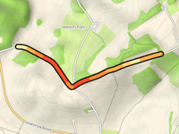 Margett's Hill przez Hack Lane