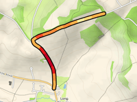 Margett's Hill z Long Compton przez Harrow Hill