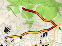 Mariahilfberg da Amberg via Jahnstrasse