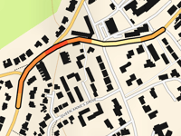 Masham Road por Sussex Street