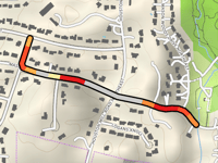 Mason Mill Road from W.D. Thomson Park