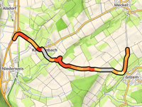 Meckeler Höhe vanuit Kaschenbach