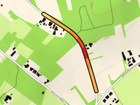 Meldertsesteenweg vanuit Broekkantstraat