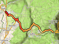 Mendel Pass / Passo Mendola von Fondo über Villini dell'Alpe