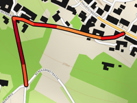 Mittereckweg przez Oberbergstrasse