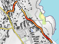 Møllebakken über Melsted Langgade