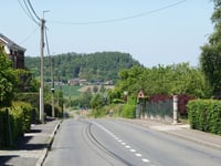 Monceau von Blegny-Mine über Rue du Gué