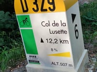 Mont Aigoual from Le Vigan via Col de la Lusette