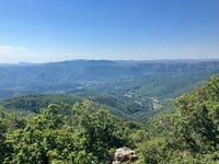 Mont Aigoual from Le Vigan