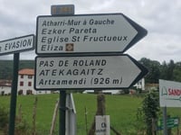 Mont Artzamendi from Laxia