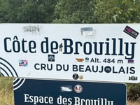 Mont Brouilly vanuit Quincié-en-Beaujolais