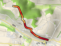 Mont National von Obernai über Chemin des Châtaigniers