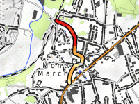 Mont-sur-Marchienne Centre über Rue de Marchienne