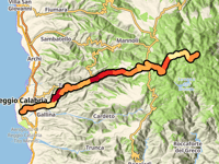 Montalto par Terreti vanuit Reggio de Calabre