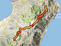 Montaña de los Espinillos z Villa de Valverde przez HI-104