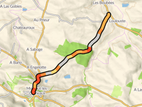 Montaut les Créneaux przez Route de Crastes