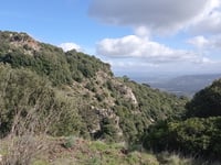 Monte Arci / Acquafrida desde Ales / Abas