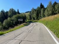 Monte Bondone from Trento via Via delle Mandolare