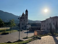 Monte Bondone from Trento via Via delle Mandolare