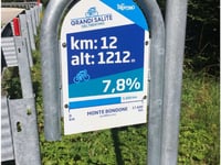Monte Bondone from Trento via Via delle Mandolare