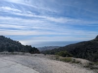 Monte Calamorro depuis Benalmádena par Avenida de las Palmeras