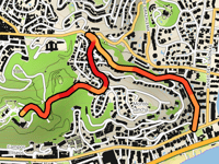 Monte Gibralfaro przez Paseo Salvador Rueda
