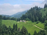 Monte Grappa from Seren del Grappa via Chiesa Nuova