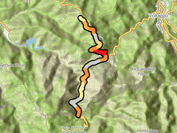 Monte Lanzone da Ponte del Gorzente